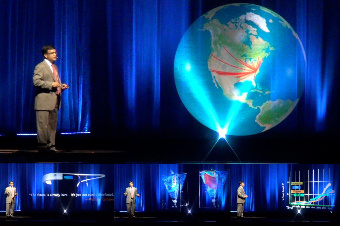 Large Scale Hologram Projector for Theatre, Stage and Keynote presentation